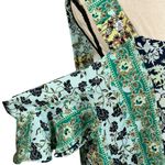 SOHO NY & Company Large Top Floral Cold Shoulder Ruffled Sleeve V Photo 2