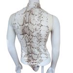 Bar III Snakeskin Patterned Sleeveless Bodysuit (S) Photo 4
