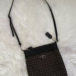 Coach Black and Grey Signature Crossbody Photo 0