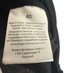 ROTATE Birger Christensen Isha Metallic Black Cut Out Halter V Photo 13