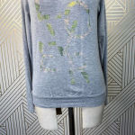 Haute Hippie  Lover Floral Print Jersey‎ Sweatshirt Photo 5