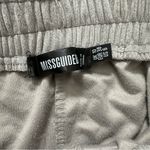 Missguided Gray/Silver Velour Wide Leg Elastic High Waistband Sweatpants Sz 6 Photo 7