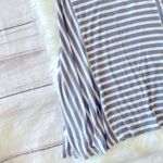 SO  Women's Casual Plain Simple T-Shirt Loose Striped Dress Size Small Photo 2