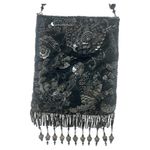 Todd Anthony Black Beaded Sequin Evening Bag Vintage Flapper Purse Photo 2