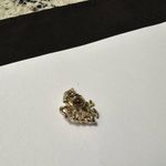 Giusti Tack Lapel Pin Gold Tone Christmas Holiday Dog In Santa Claus Suit & Hat Photo 6