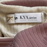 NWT Kya Swim Reversible Ribbed Bikini Top Lola S Revolve Lace Up Soft Girl Boho Pink Photo 9