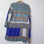 Chico's Patchwork Print 100% Linen Cardigan Photo 1