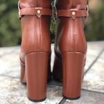 Aquazzura Cognac Luggage New Bel Air Knee High Calf Leather Boots 7.5 $1,395 Tan Photo 6