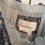 Anthropologie  Kira Off the Shoulder Peasant Midi Dress Floral Metallic Sz 4 Photo 12