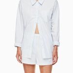 Aritzia Wilfred Free Breeze 3” Shorts Blue (small) boxer shorts casual coquette Photo 0