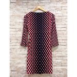 White House | Black Market WHBM Geo Cube Print Split Sleeve Shift Dress Size XXS Photo 3