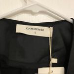 Commense Womens Blouse Size Large Black With Pockets Double Breasted Top NWT Photo 7