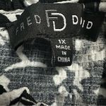 Fred David  Monochrome Floral Fabric Photo 2