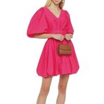 Rhode Marni Bright Pink Bubble Hem Mini Dress Small Pink Photo 9