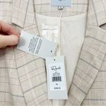 Rails  Jac Blazer in Sand Check Linen Blend Size XL NWT Double Breasted Photo 8
