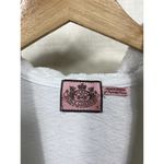 Juicy Couture Vtg Y2K  Sz S Terry Cloth Swim Cover Mini Dress White Hooded V-Neck Photo 2
