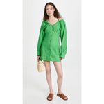 Nanushka Alyssa Dress in Green Womens Shirtdress Mini Photo 15