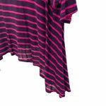 LF new Emma & Sam ☀︎︎ Oversized Stripe Hi Lo Hem Tee ☀︎︎ Pink Purple ☀︎︎ Size XS Photo 5