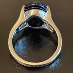 Navy blue sandstone S925 silver ring size 7 Photo 3