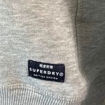 Superdry Gray Logo Sweatshirt Women’s Size 8 Crewneck Pullover VGUC Photo 3