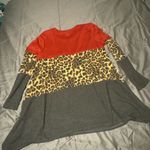 First Love  Red and Gray Long Sleeve Tee Photo 1
