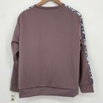 Nicole Miller  SPORT NWT Scuba Activewear Crew Neck Sweatshirt Purple Size Medium Photo 3