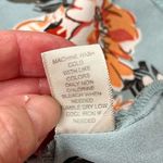 Sandy & Sid  Blue Floral V-neck Blouse XL Photo 8