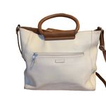 Relic  BEIGE LEATHER CROSSBODY PURSE WITH RAISED MULT-COLOR FLORAL DETAILS Photo 6