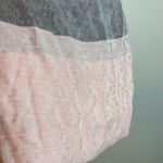 Tory Burch Striped Scarf Viscose Cotton Blend Cream Pink Gray Made in Italy Photo 5