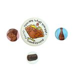 Thanksgiving Turkey, Banana Bread, Cranberry Sauce, Turkey Leg Button Pin Lot(4) Photo 0
