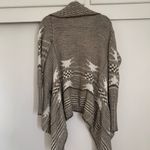 Debut - -  Cardigan Sweater Tan White  Womens‎ Size S/M Cozy spring western boho Photo 4