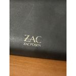 Zac Posen  Eartha Black Zip Wallet Faux Pearl Embellished Floral Appliqué Photo 3