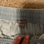 Aerie Blue Linen Drawstring Shorts Photo 2