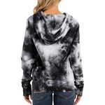 NFL Women's New Era Black Kansas City Chiefs TieDye Fleece FullZip Hoodie Photo 2