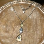 Lucky Brand  Two Tone Faux Turquoise Long Western Necklace Photo 0