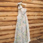 Mac Duggal   11919 Multicolor One Shoulder Brocade Floral Dress With Bow Photo 9