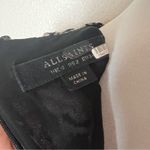 ALLSAINTS  Lizia Wing Abstract Floral Chiffon Shark Bite Hem Midi Dress Studded 2 Photo 8