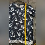 Ellen Tracy Dusty Floral Navy Hi-Lo Tunic/blouse Soft Knit Short Sleeve ≠SIZE S Photo 10