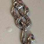 Snake Skull Pendant Charm for Necklace Silver Color Metal Goth Photo 14