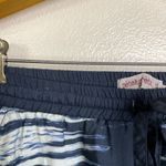 Johnny Was Pete Greta Pants Small Blue Elastic Waist Drawstring Lounge Cupro Photo 5