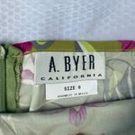 A Byer A. Byer Floral A-Line Skirt - Olive and Magenta Photo 1