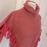 Something Navy  Isla Fringe Turtleneck Sweater Photo 4