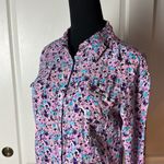 COWGIRL UP PURPLE FLORAL PEARL SNAP WESTERN LONG SLEEVE BLOUSE Size M Photo 3