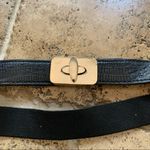 EXPRESS  Black Toggle Waist Belt XS/S Gold Pushlock Photo 4