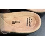 Clarks  Collection Mules‎ Clogs Shoes Size 8.5 Brown Soft Cushion Slip On Leather Photo 5