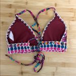 Xhilaration  Women's Teen Girl Size Small Colorful Floral Bikini Top Bathing Suit Photo 2