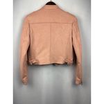 Banana Republic Women’s XS Peach Suede Biker Jacket Photo 2