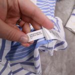 Ralph Lauren Blue Striped Long Sleeve Tunic Button Up Shirt Women's Small Preppy Photo 7