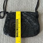 Vintage 70s LaRegale Hand Made Black Beaded Sequin Formal Dressy Going Out Purse Photo 3