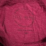 Lucky Brand Shadow Paisley T-shirt Raspberry Sz Medium Photo 6